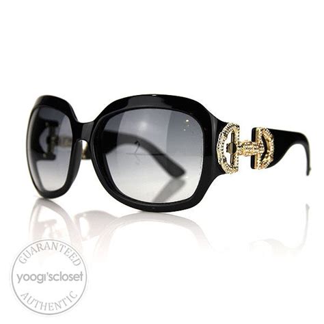 gucci horsebit rhinestone sunglasses 3017 5|Gucci Rectangular sunglasses with Horsebit.